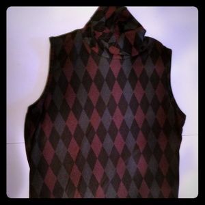 Dressy sleeveless turtleneck